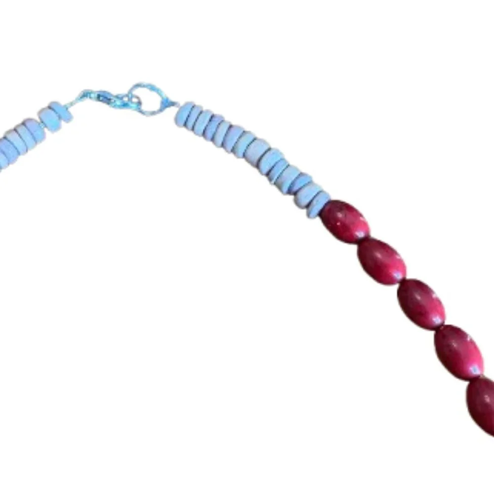 Men's Necklace, Men's Beaded Necklace, 18 Inches Long NWT (MJW004)